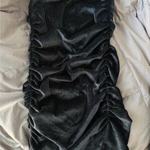 NWT Fashion Nova Velvet Sparkly Strapless Mini Dress